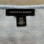 Saks Fifth Avenue Blue & White Gingham Knit Sleeveless Mini Dress - Size Large