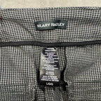 Hilary Radley Houndstooth Pull-On Slim Pants | Tummy Control | Mid Rise | Size Large | NWT
