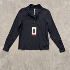 Mondetta Active Ribbed 1/2 Zip Performance Top with Thumbholes - NWT - Black - Medium