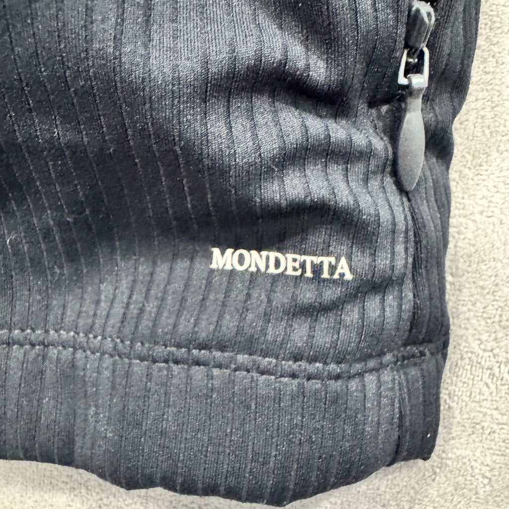 Mondetta Active Ribbed 1/2 Zip Performance Top with Thumbholes - NWT - Black - Medium