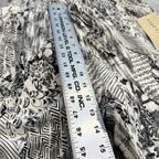 Paper Crane Black & White Mixed Print Smocked Crop Top & Wide Leg Pants Set — Size Medium — NWT