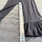 Matilda Jane "An Unpredictable Clothing Company" Gray Ruffle Hem Crop Pants - Size Medium