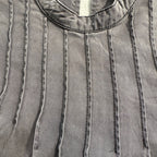 Anthropologie Tiered Sleeveless Mini Dress in Charcoal Gray