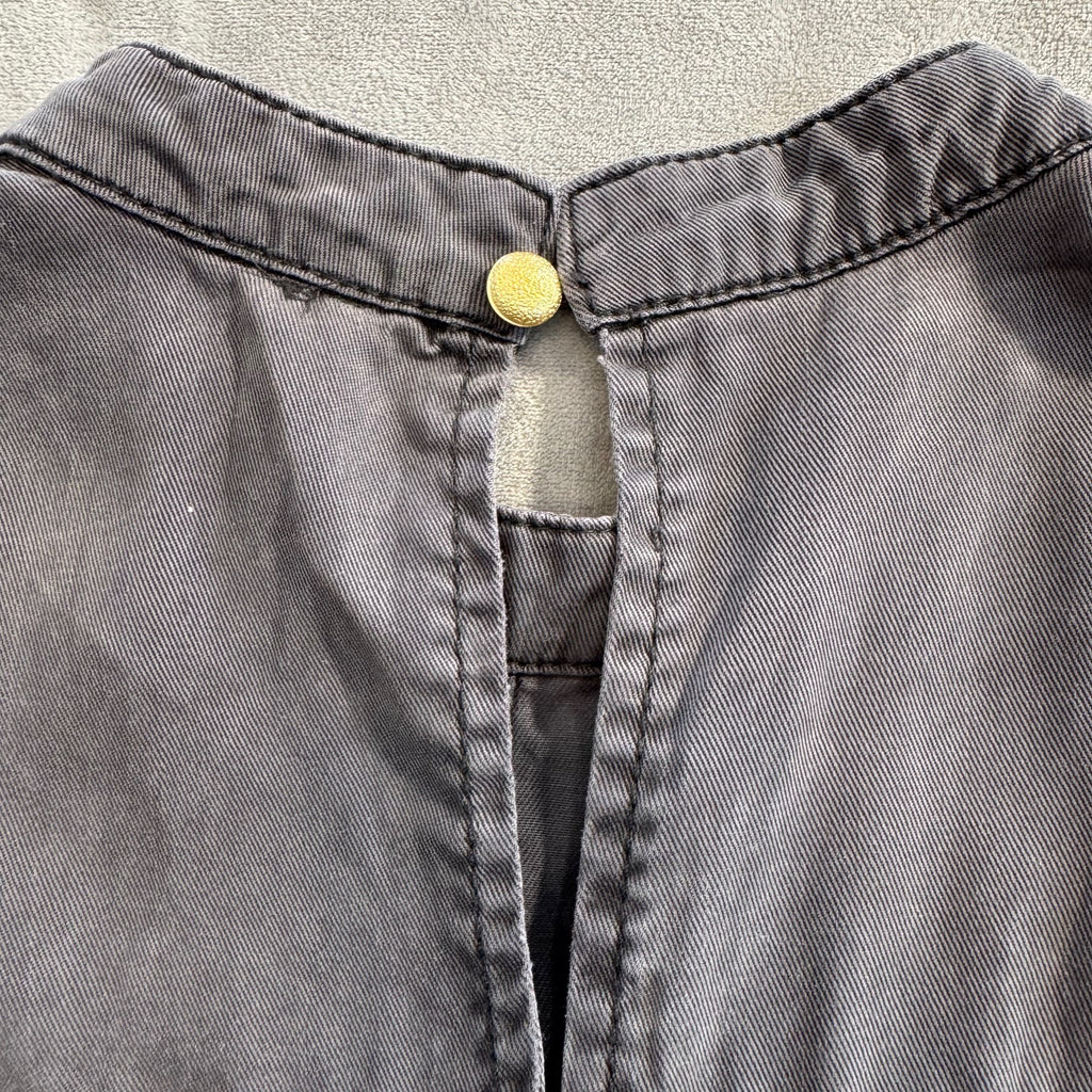 Anthropologie Tiered Sleeveless Mini Dress in Charcoal Gray