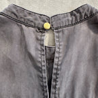 Anthropologie Tiered Sleeveless Mini Dress in Charcoal Gray