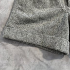 NWT Gap Women's Size 4 Wool Blend Tweed Cuffed Shorts Gray Black Herringbone