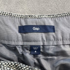 NWT Gap Women's Size 4 Wool Blend Tweed Cuffed Shorts Gray Black Herringbone