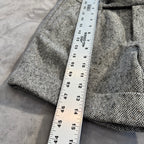 NWT Gap Women's Size 4 Wool Blend Tweed Cuffed Shorts Gray Black Herringbone