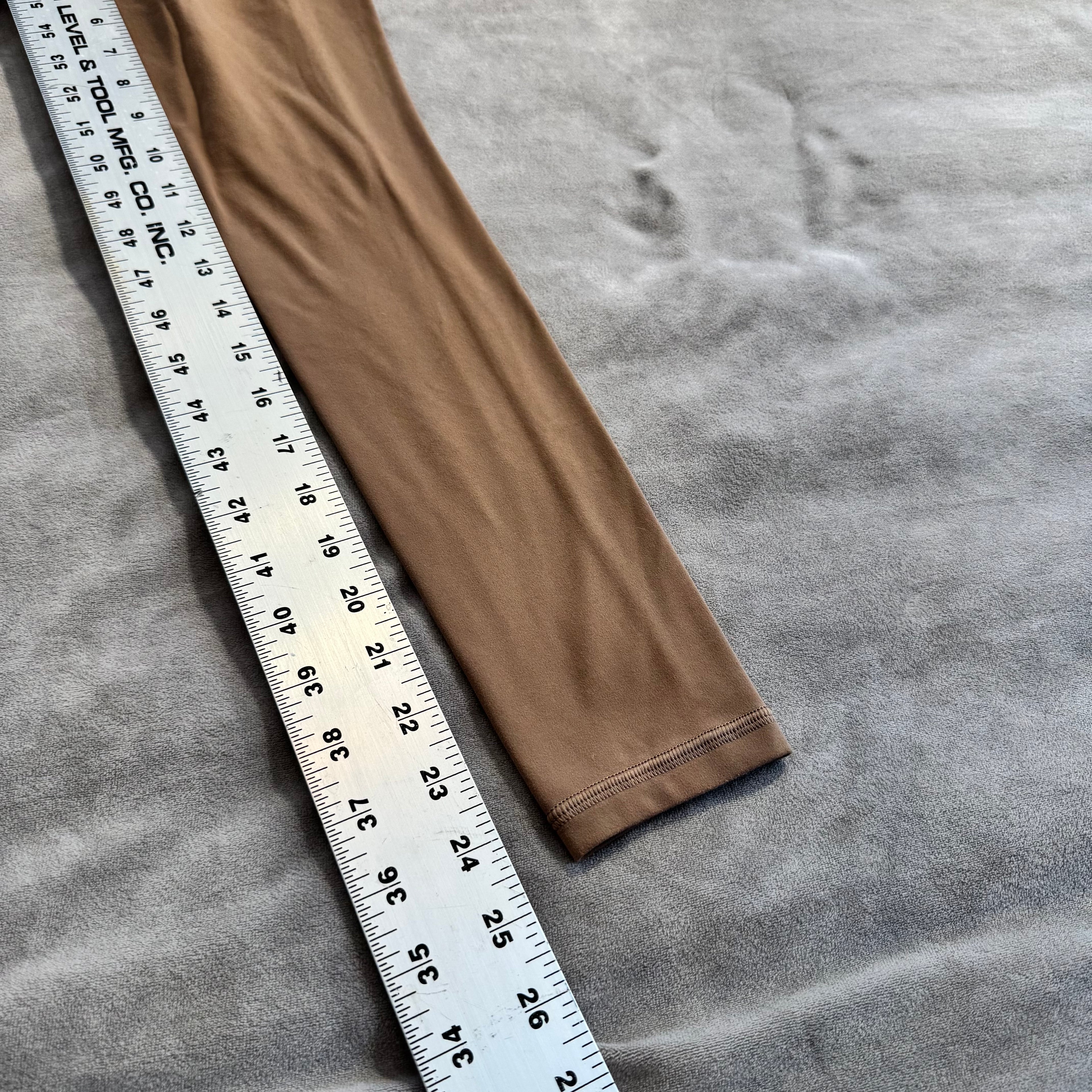 Athleta Salutation Stash Tight Leggings XXS Brown High Rise Yoga Pants Pockets