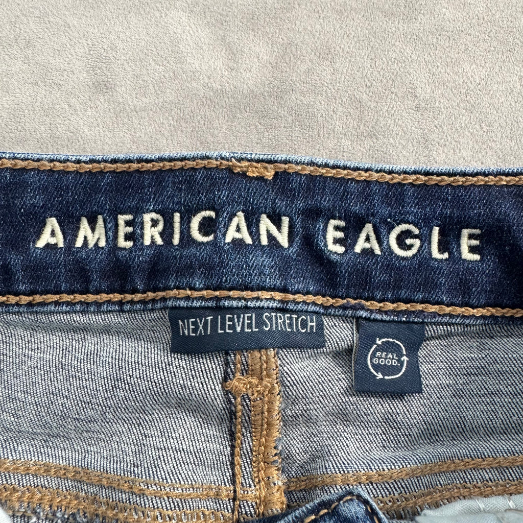 American Eagle Outfitters Next Level Stretch Skinny Jeans – Dark Wash, High Rise – Women's Size 2 Regular