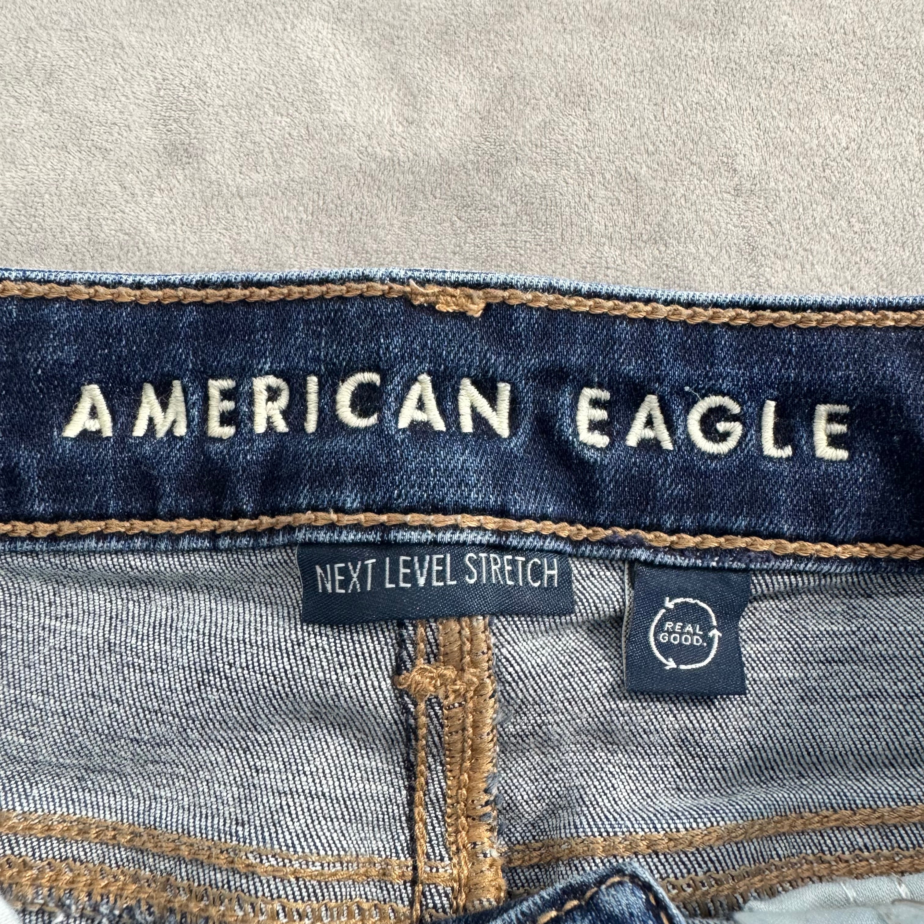 American Eagle Outfitters Next Level Stretch Skinny Jeans – Dark Wash, High Rise – Women's Size 2 Regular