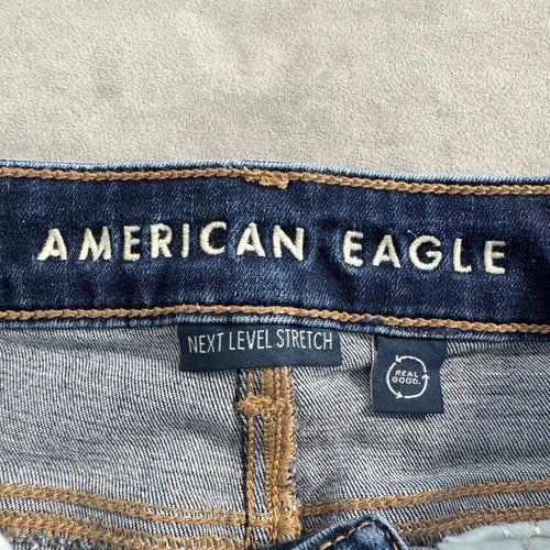 American Eagle Outfitters Next Level Stretch Skinny Jeans – Dark Wash, High Rise – Women's Size 2 Regular