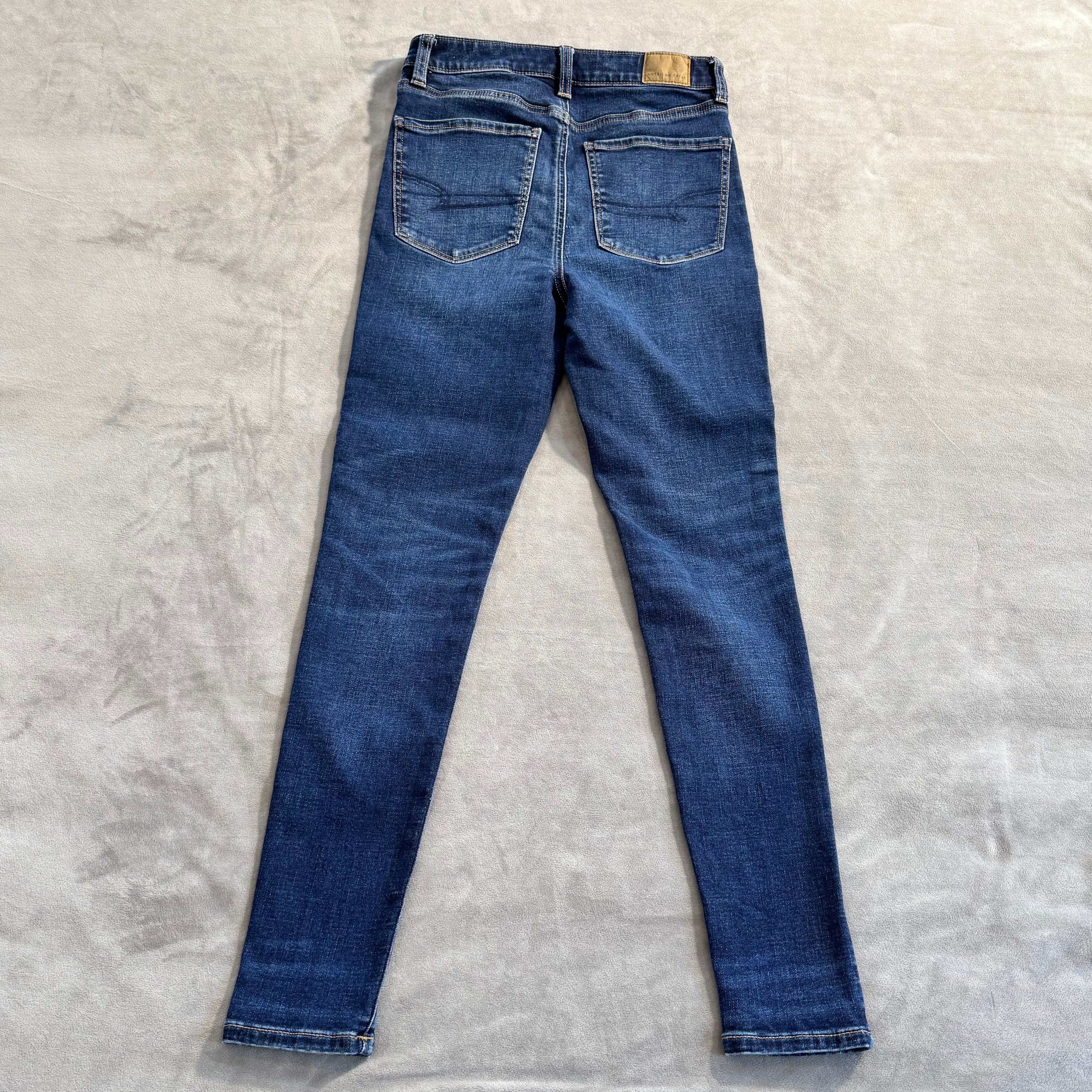 American Eagle Outfitters Next Level Stretch Skinny Jeans – Dark Wash, High Rise – Women's Size 2 Regular