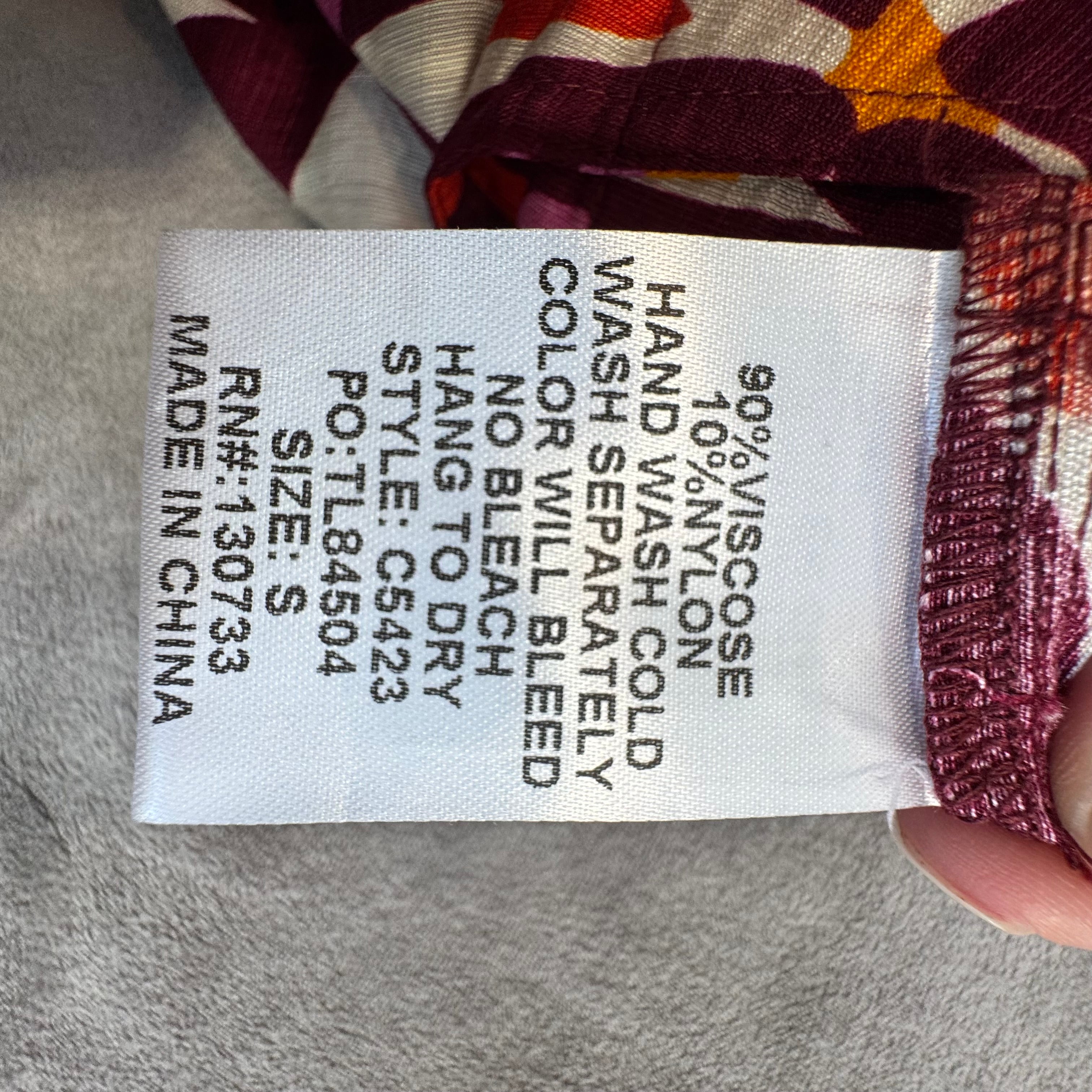 NWT Umgee Boho Wide Leg Floral Print Pants – Elastic Waist Palazzo Style – Size S