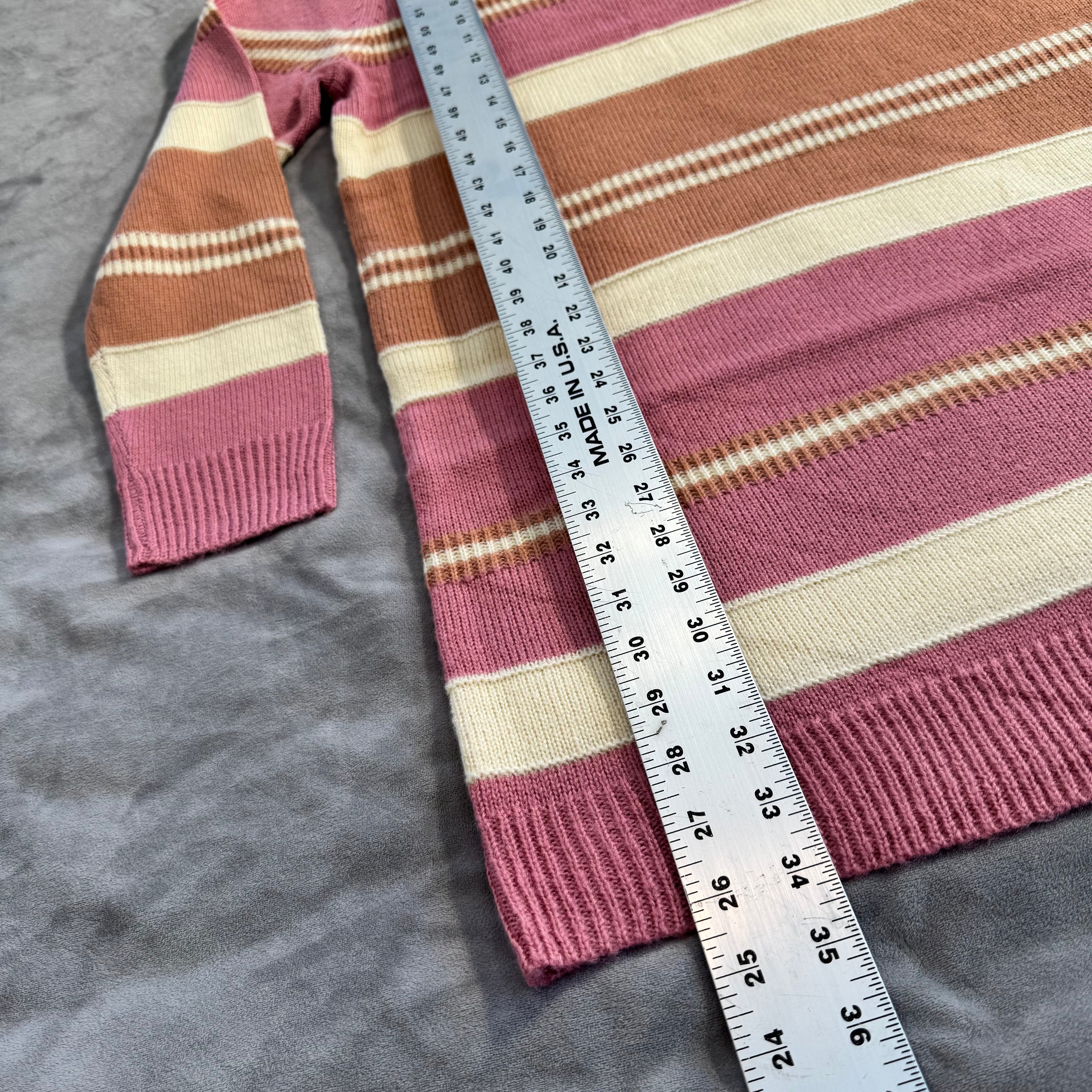 NWT Umgee Striped Knit Sweater Dress – Long Sleeve Lightweight Pullover – Size Large (L)