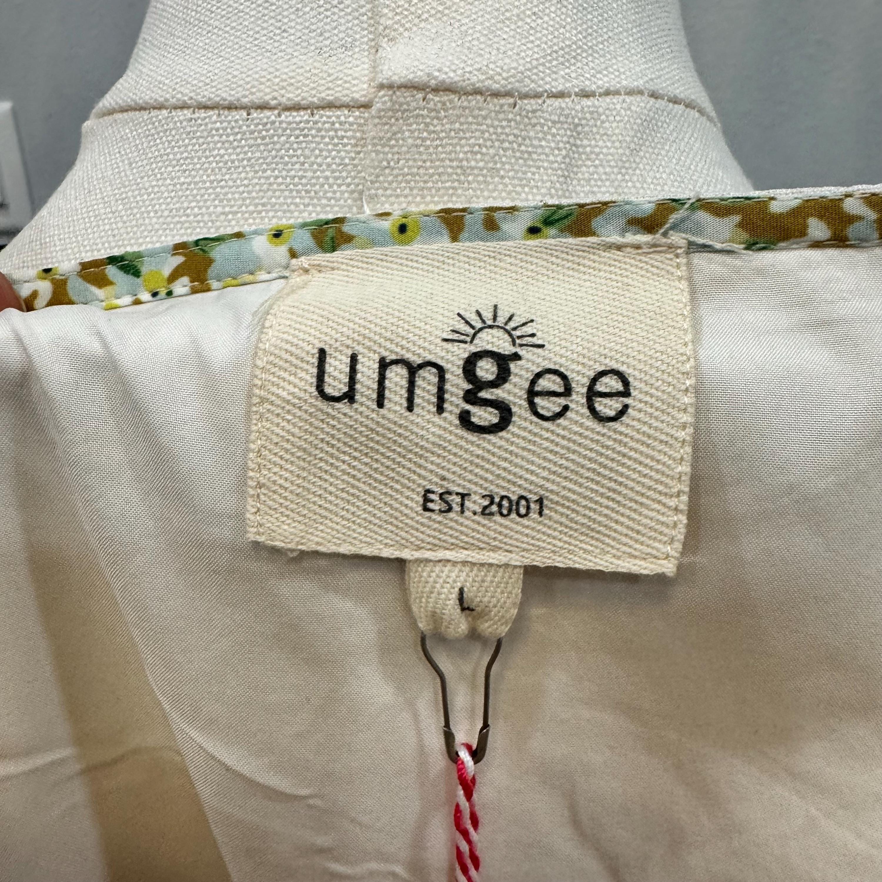 Umgee Heart Pattern Babydoll Dress Size Large NWT | Valentine’s Day Puff Sleeve Square Neck Cream Romantic Dress