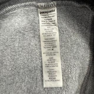 PATAGONIA Gray Hoodie Women's Large Men's Medium| Cozy Unisex Pullover Sweatshirt Back Logo Sustainable